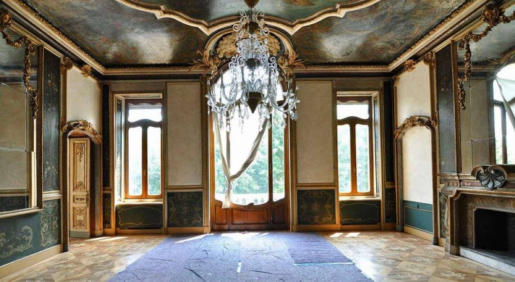 Appartamento aulico con affreschi originali in via Mazzini 62 angolo corso Cairoli.